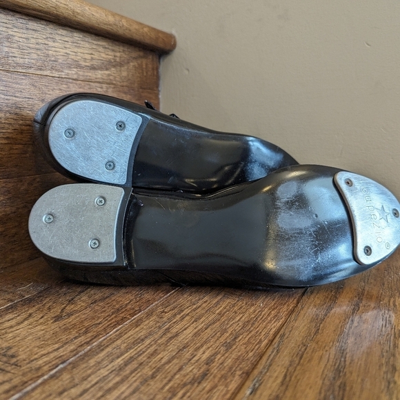 Capezio Tap Dance Shoes Mary Jane style black patent leather shoes women's Sz 8 - Picture 9 of 11